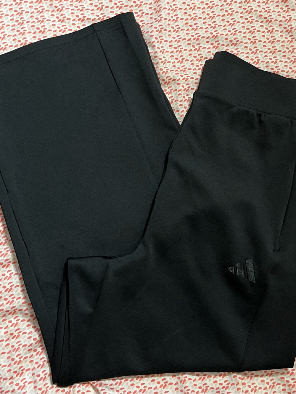 adidas Black Athletic Pants with Logo Tag